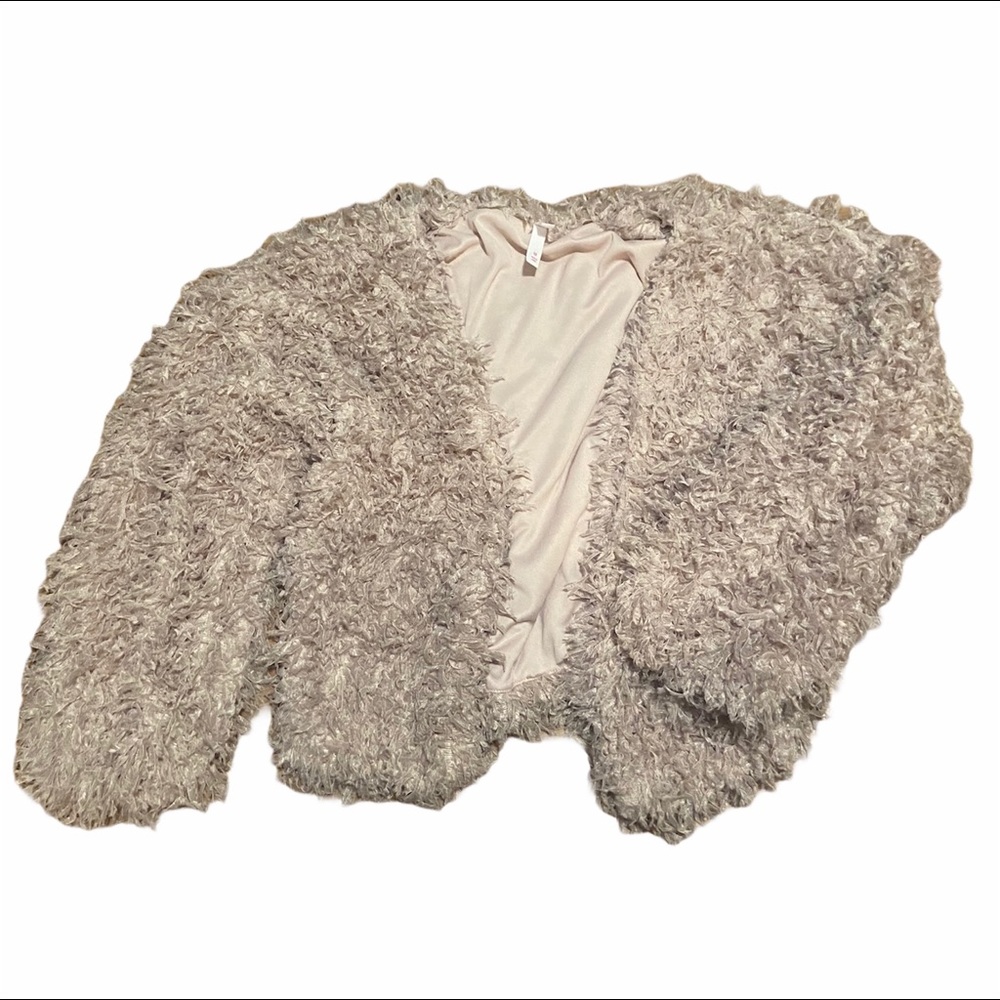 Fuzzy fun frilly jacket